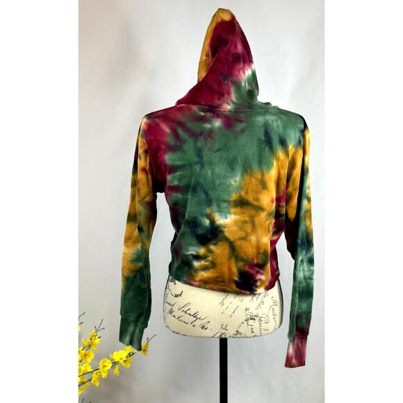 525 America Revolve Dip Dye French Terry Hoodie Amber Multi S - Picture 5 of 5